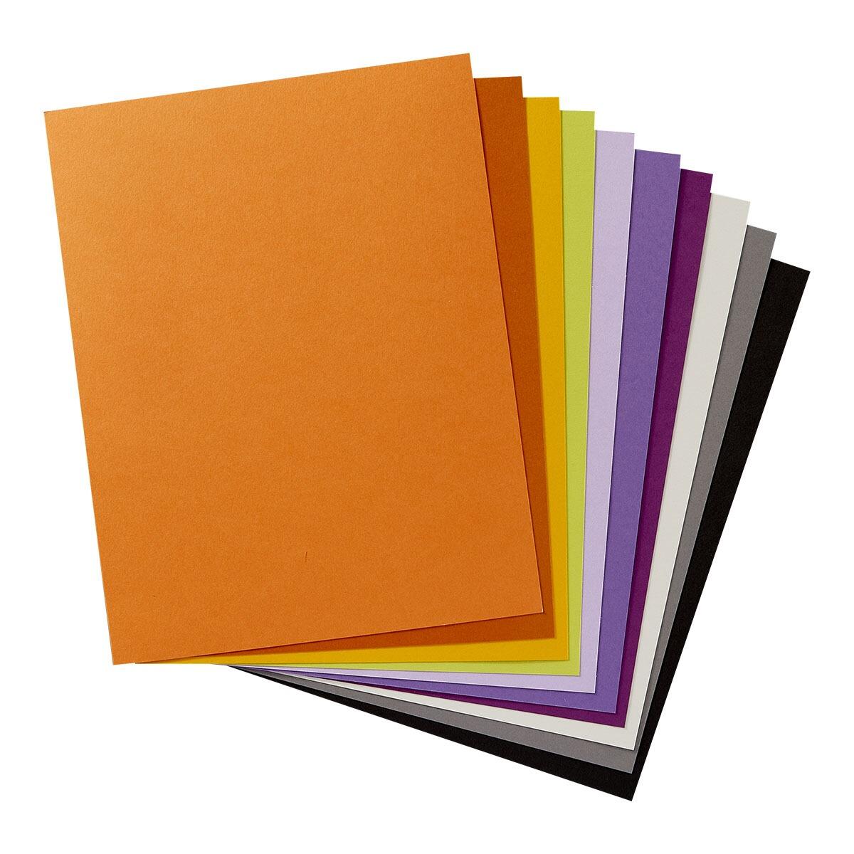Spellbinders A4 Halloween Assortment ColorWheel Cardstock - 10 Sheets