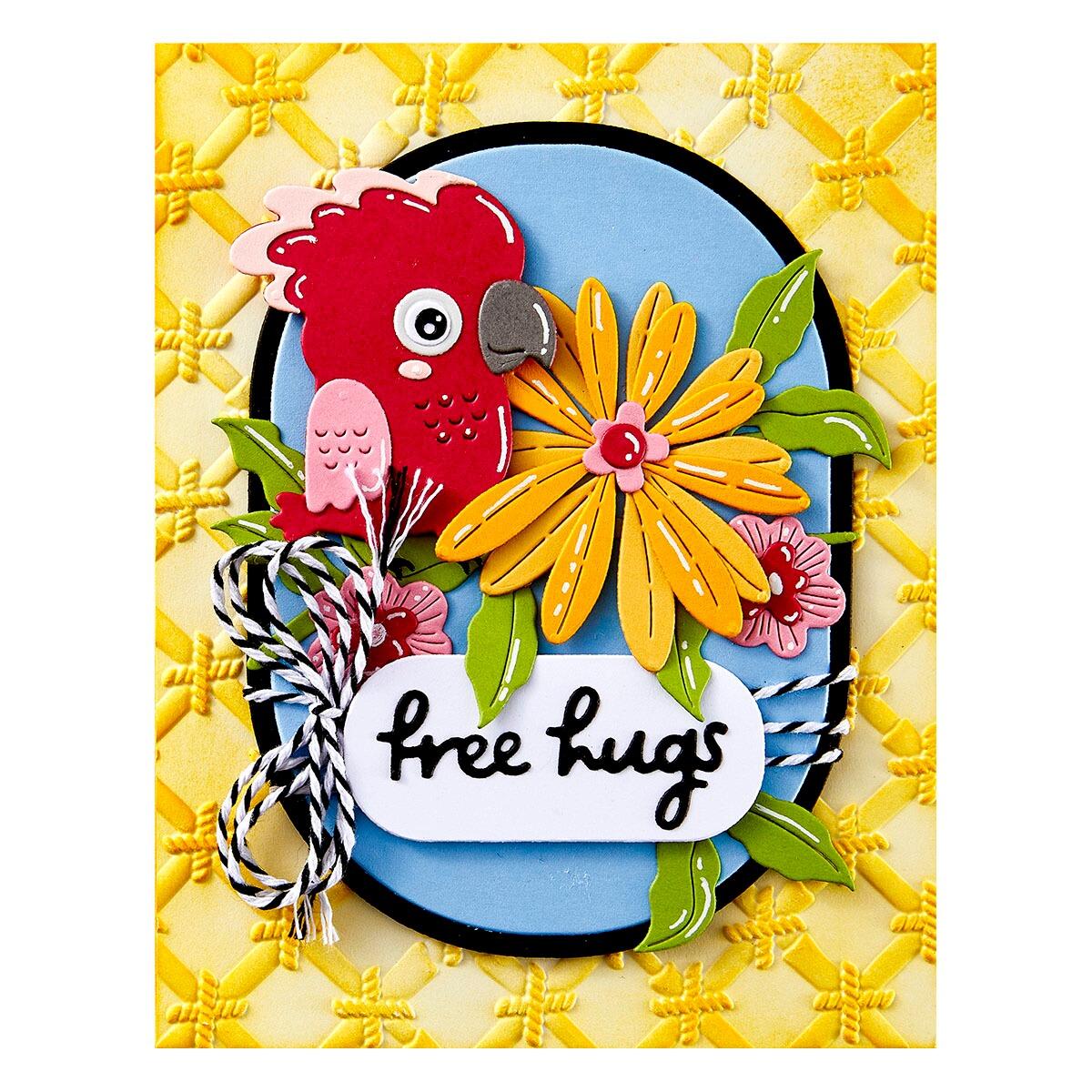 Spellbinders Bamboo Screen 3D Embossing Folder from the Cheerful Chirps Collection - Spellbinders - 4