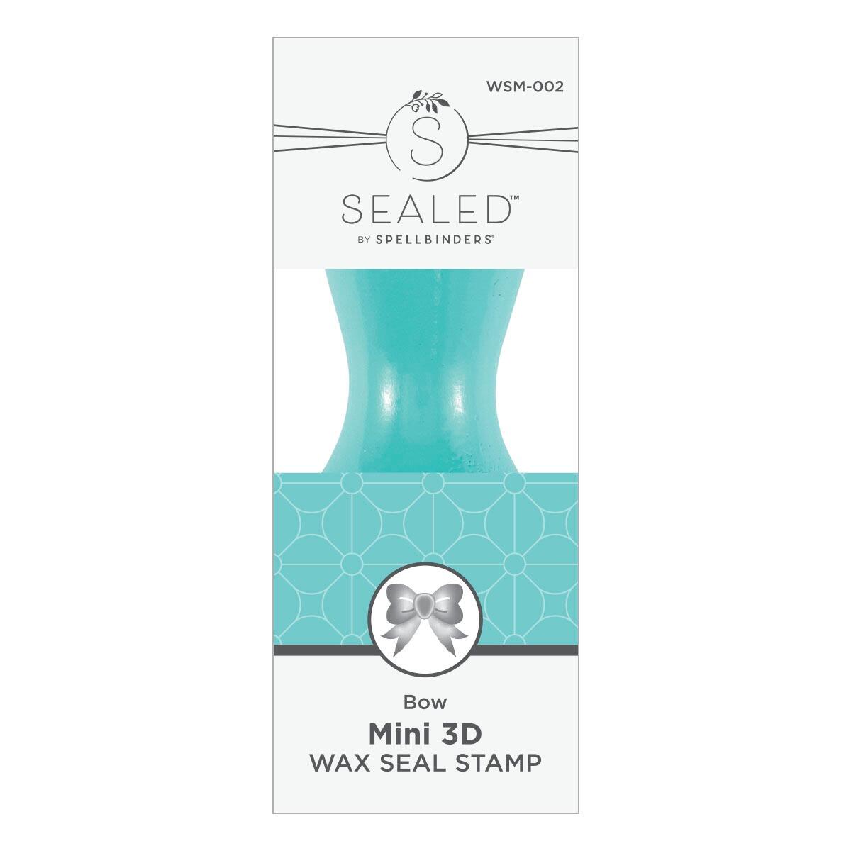 Spellbinders Bow Mini 3D Wax Seal from the Mini Wax Seals Collection - Spellbinders - 1