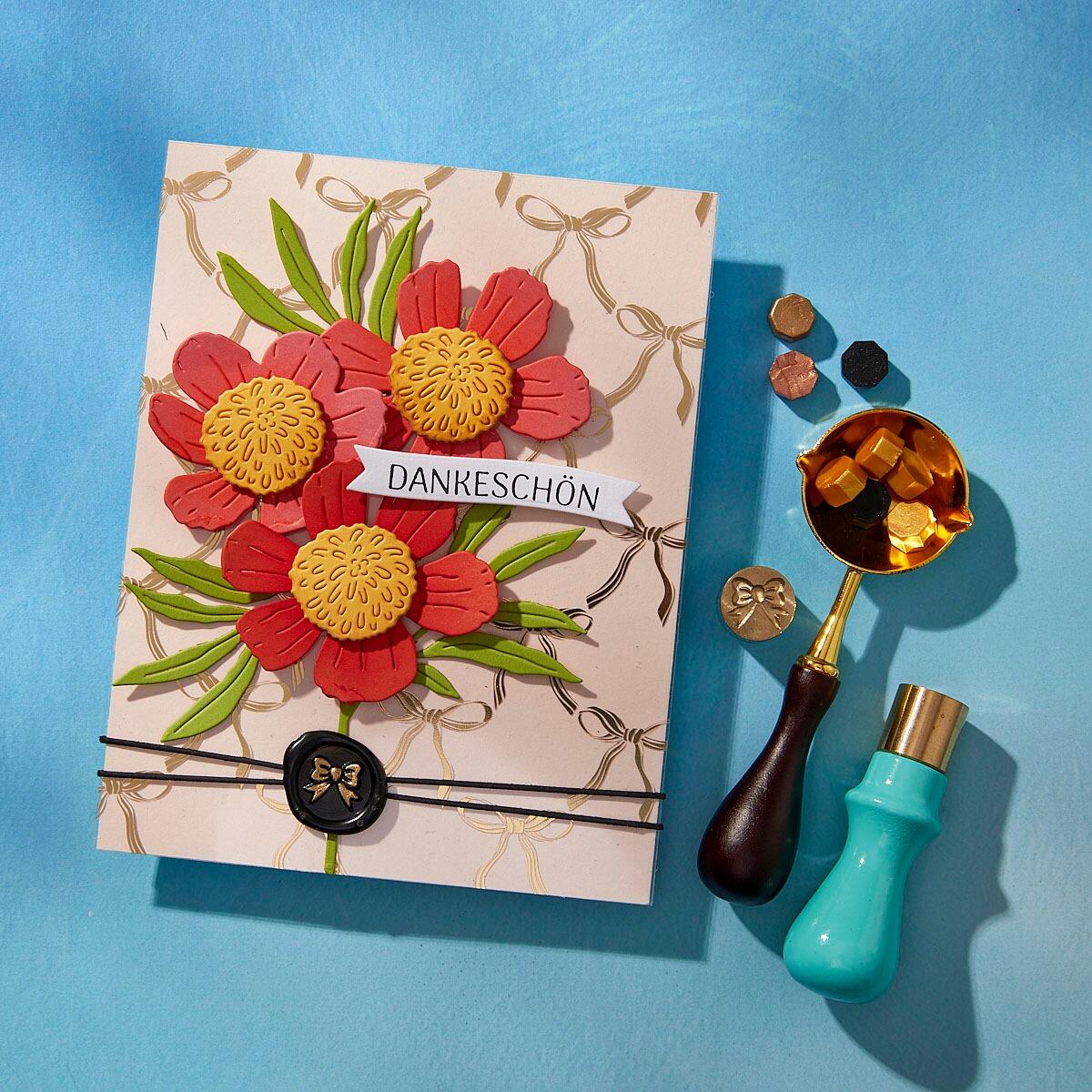 Spellbinders Bow Mini 3D Wax Seal from the Mini Wax Seals Collection - Spellbinders - 4