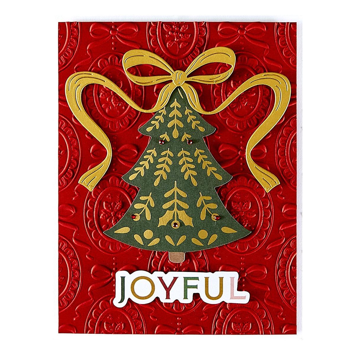 Spellbinders Christmas Cameos 3D Embossing Folder from the Merry Moments Collection