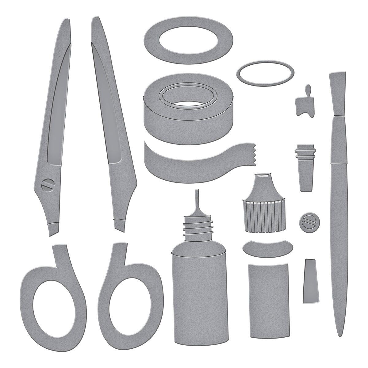 Spellbinders Crafty Tools Etched Dies from the Crafty Babe Collection with Simple Stories