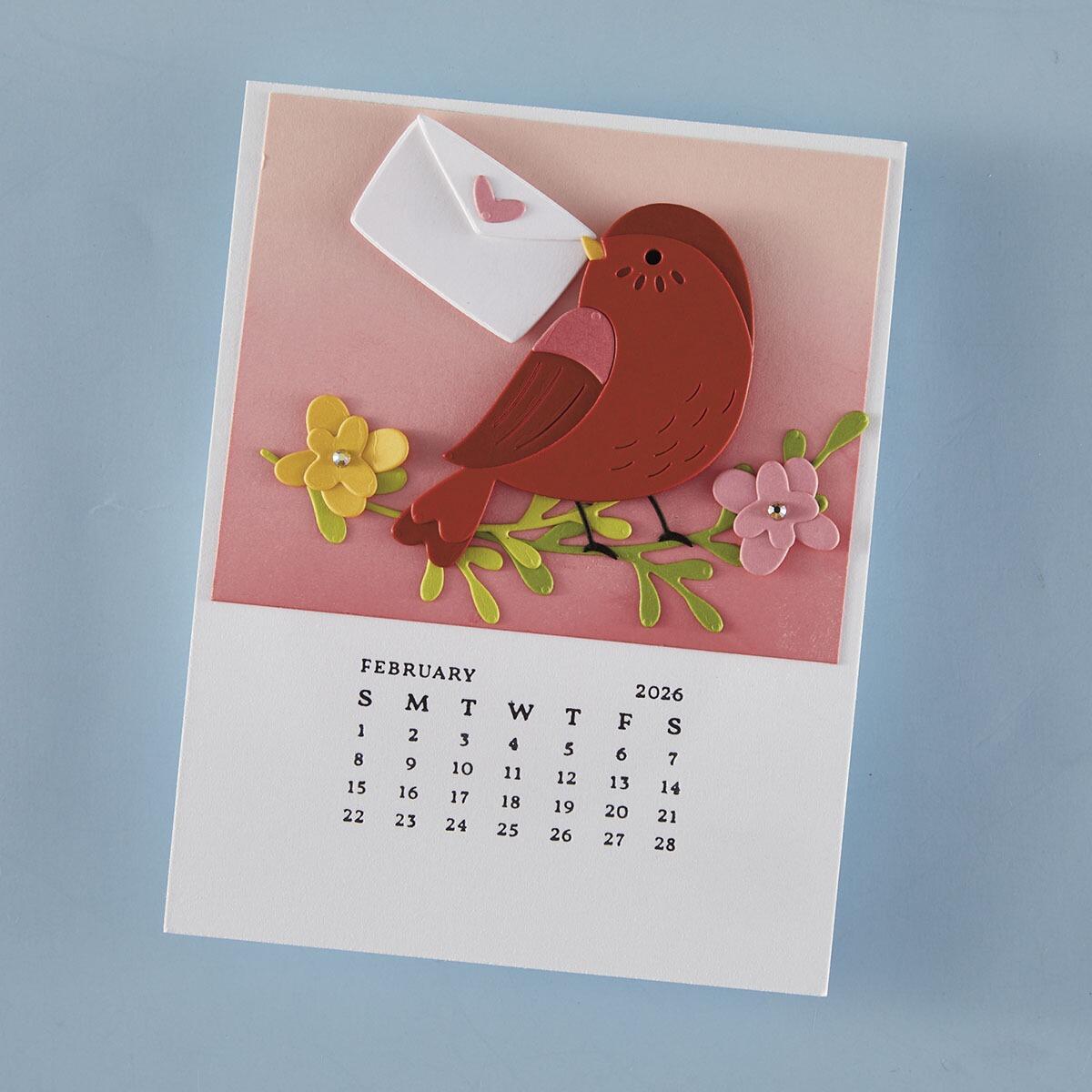 Spellbinders DIY 2026 Calendar BetterPress Plate from the Wonderland Collection