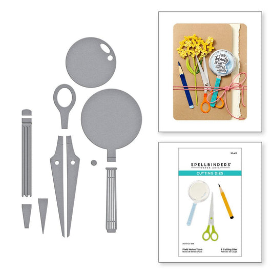 Spellbinders Field Notes Tools Etched Dies from the Field Notes Collection