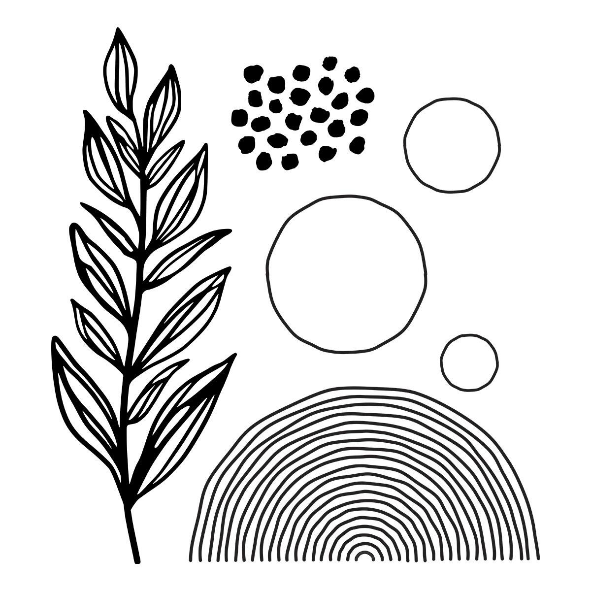 Spellbinders Flourishing BetterPress Plates | Modern Botanicals Collection by Dina Wakley