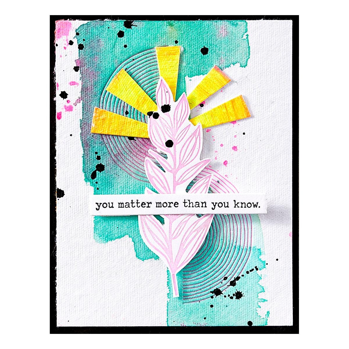 Spellbinders Flourishing BetterPress Plates from the Modern Botanicals Collection by Dina Wakley - Spellbinders - 5