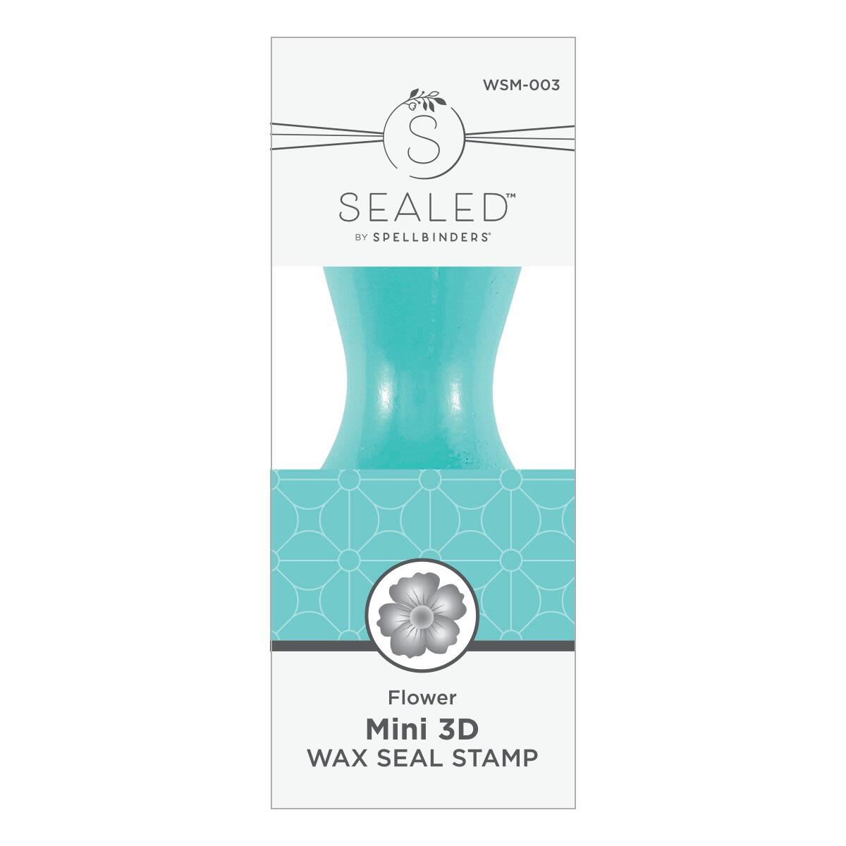Spellbinders Flower Mini 3D Wax Seal from the Mini Wax Seals Collection - Spellbinders - 1