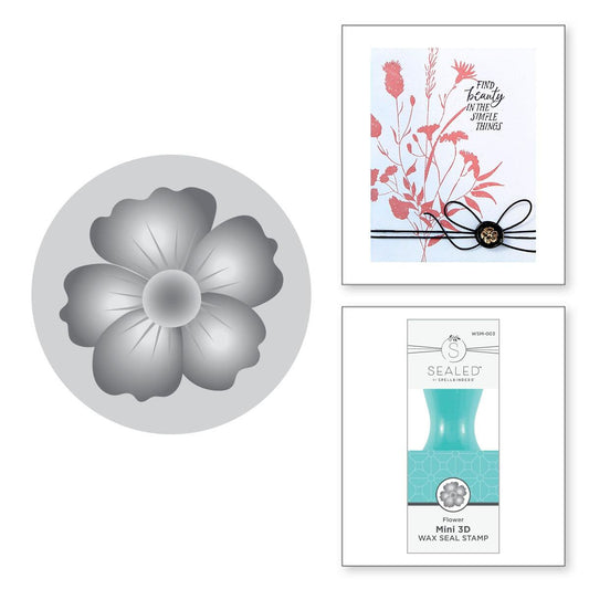 Spellbinders Flower Mini 3D Wax Seal | Mini Wax Seals Collection