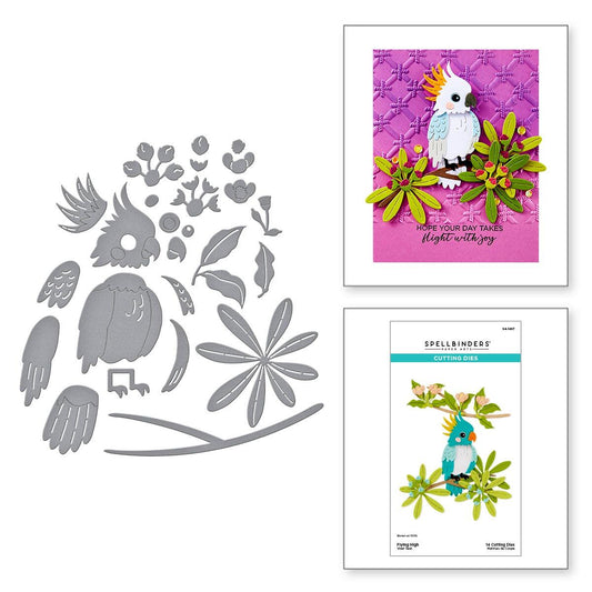 Spellbinders Flying High Etched Dies from the Cheerful Chirps Collection - Spellbinders - 2