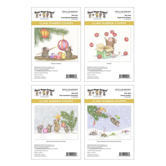 The Spellbinders House Mouse Tree-Mendous Christmas Collector Bundle, a set of stamps and dies.