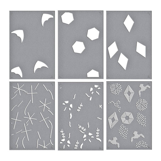 Spellbinders Layered Flying Kites Stencil from the Sky's the Limit Collection by Simon Hurley