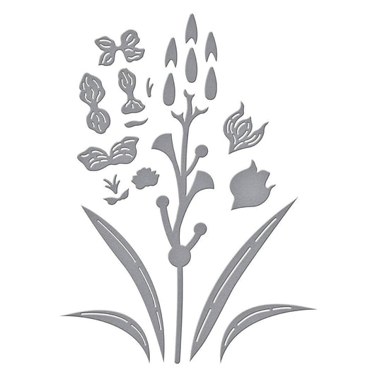 Spellbinders Layered Gladiolus Etched Dies from the Wildflowers Collection by Lisa Horton