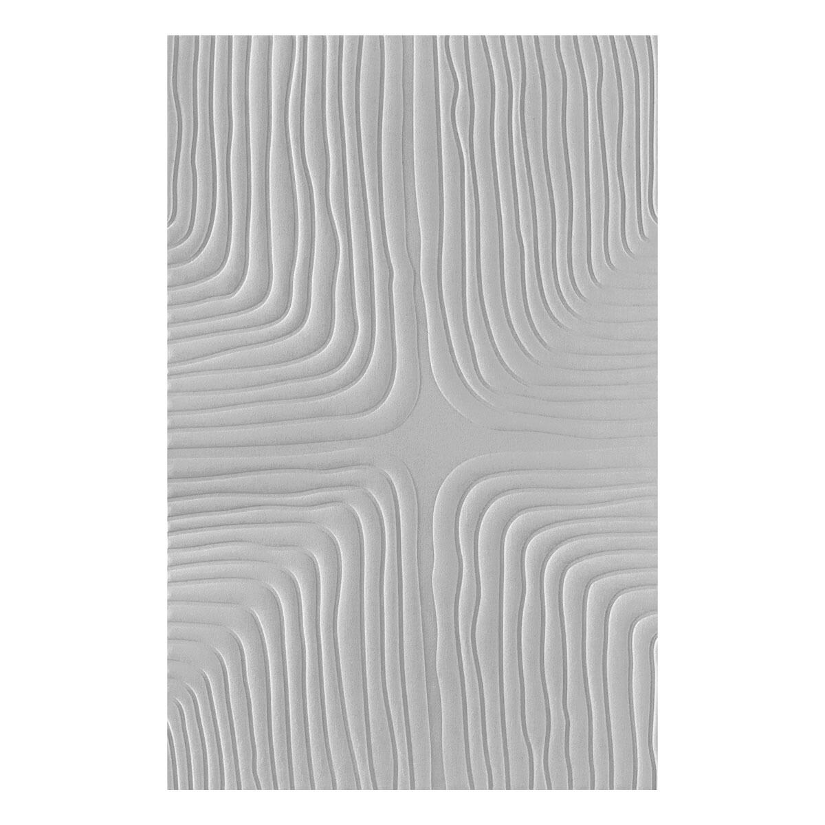Spellbinders Lined Corners 3D Embossing Folder from the Modern Botanicals Collection by Dina Wakley - Spellbinders - 3