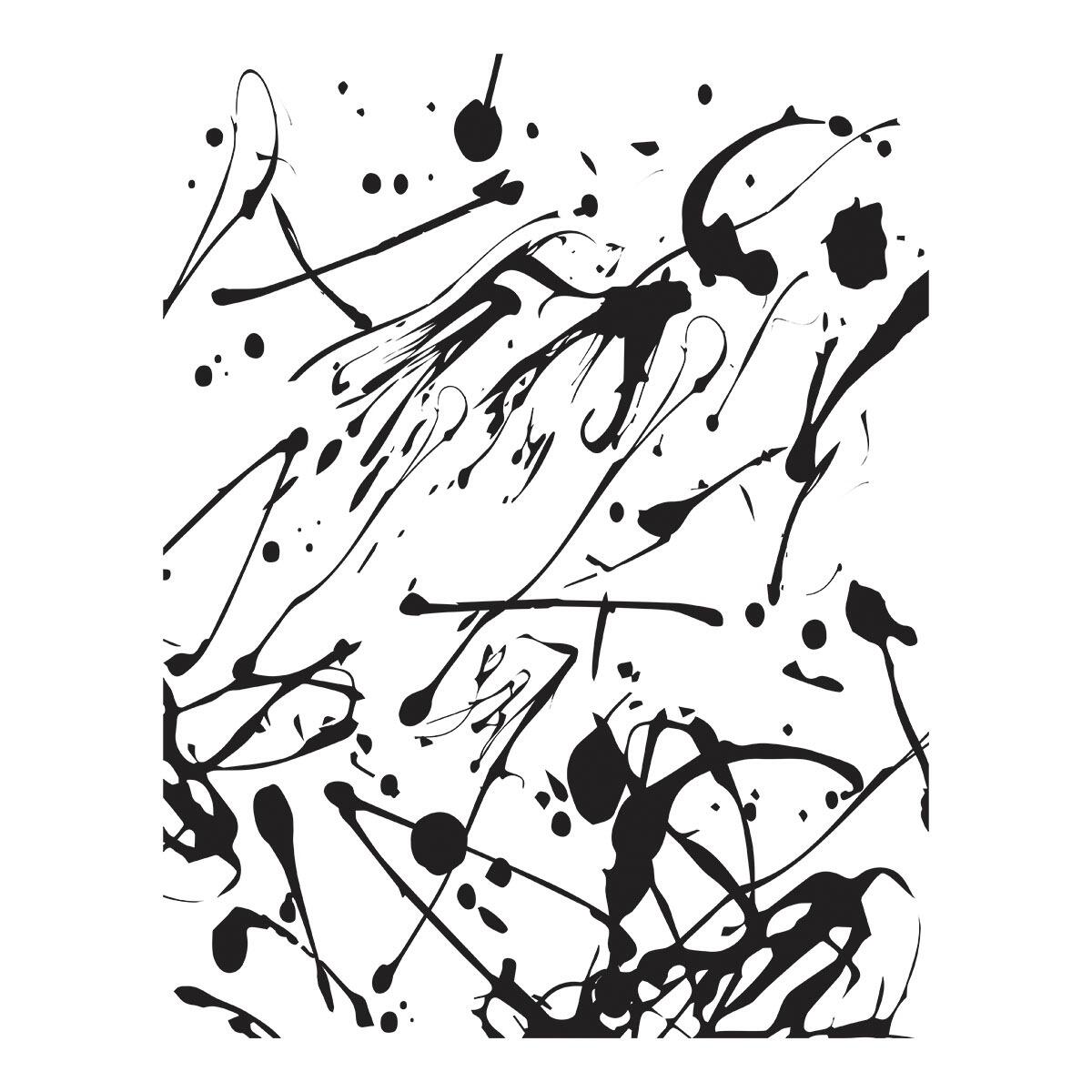 Spellbinders Memo Splatter BetterPress Plate | Take Note Collection