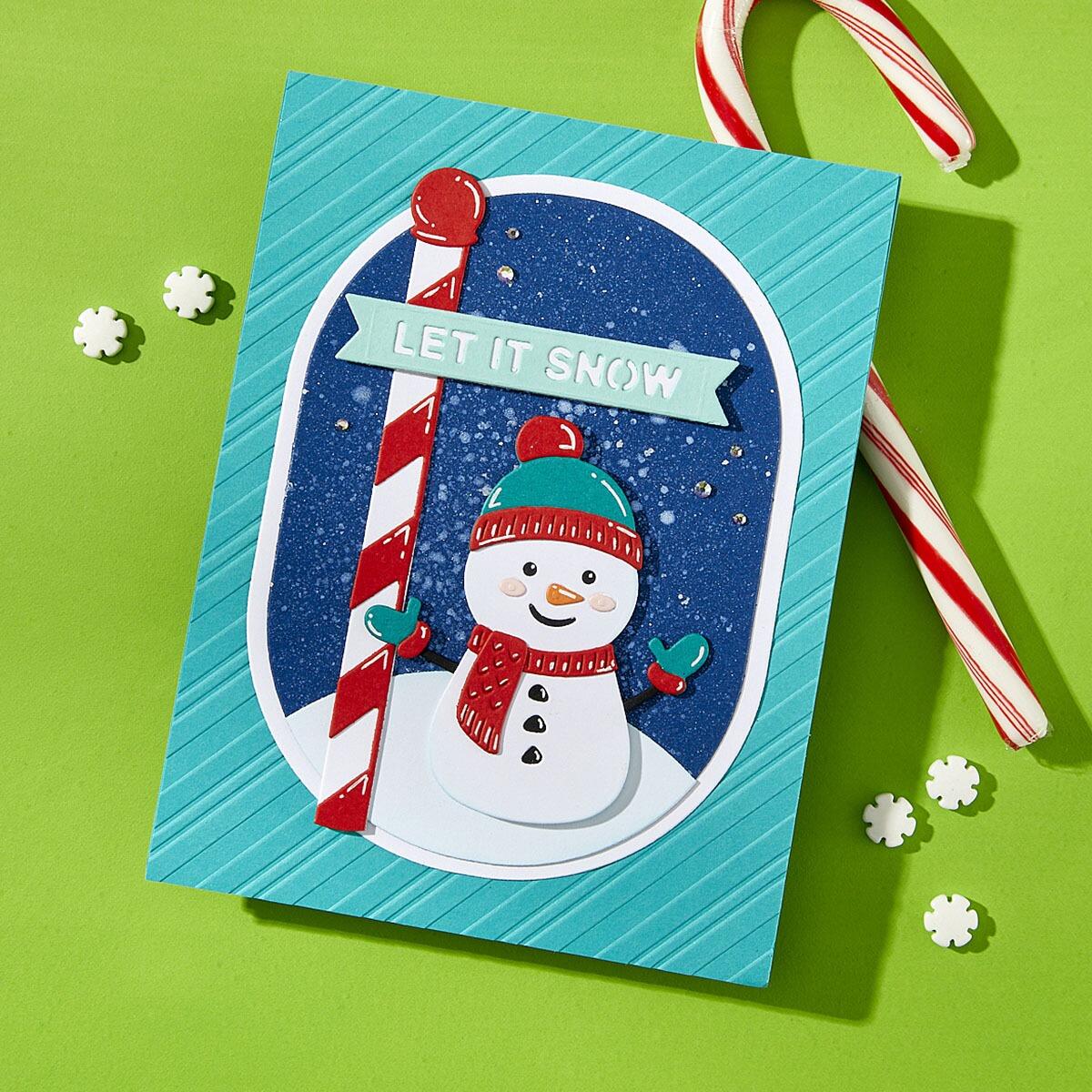 Spellbinders North Pole Sentiments Etched Dies from the North Pole Friends Collection by Simon Hurley