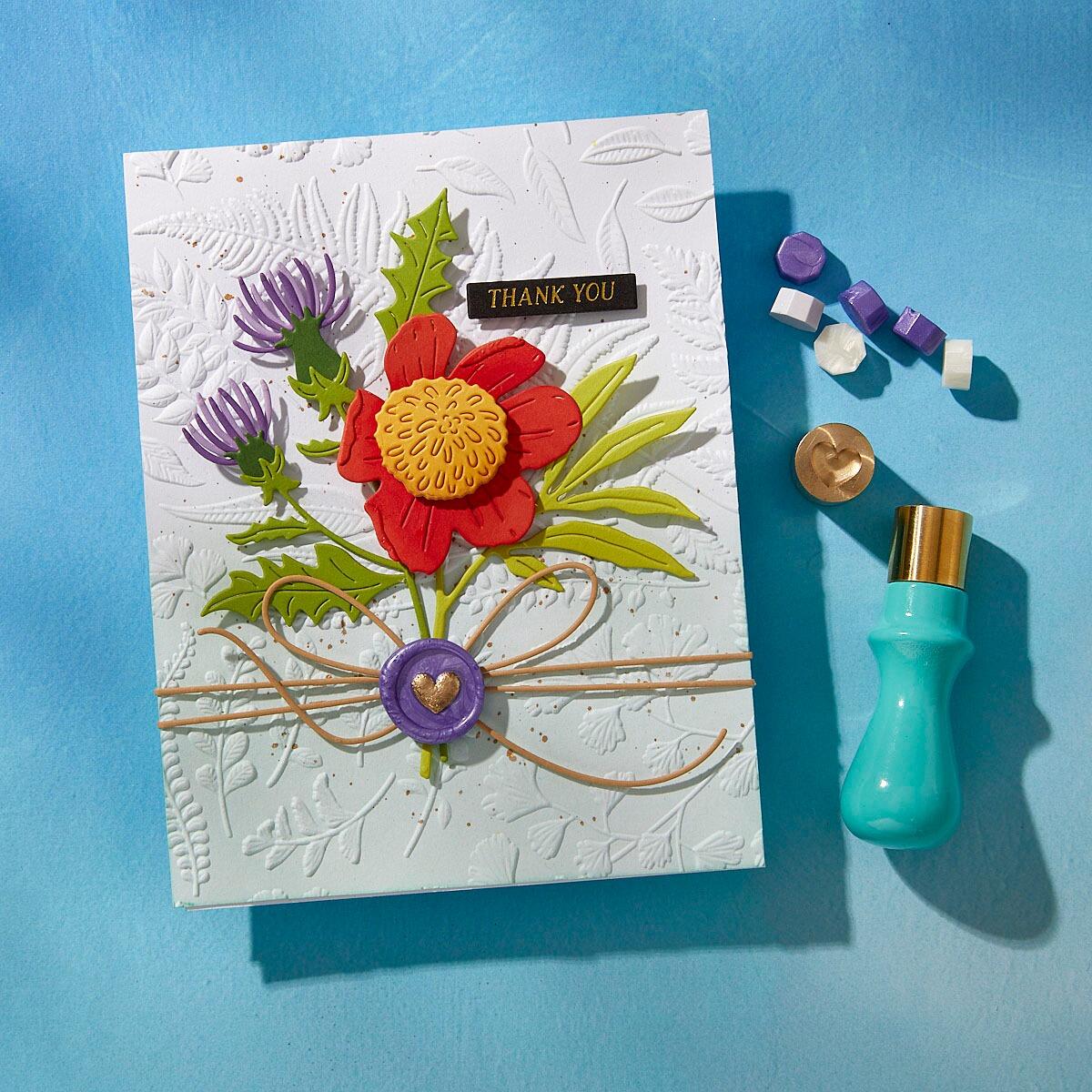 Spellbinders Puffy Heart Mini 3D Wax Seal from the Mini Wax Seals Collection - Spellbinders - 4