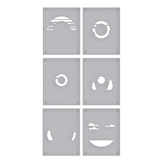 Spellbinders Scenic Drive Stencil from the Classic Road Legends Collection by Mindy Eggen