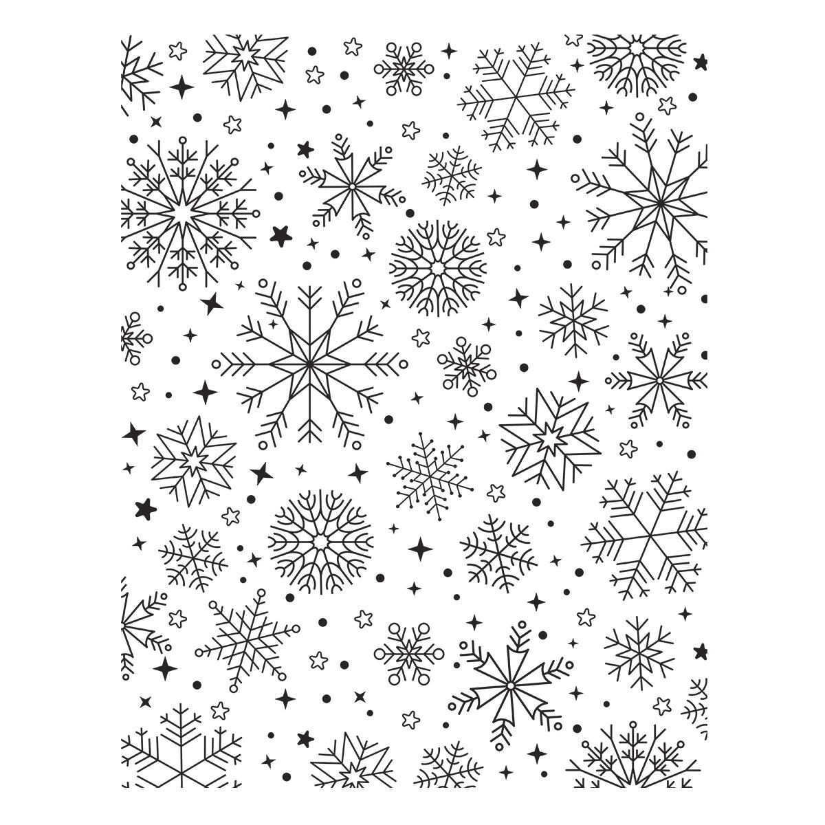 Spellbinders Snowfall Shimmer BetterPress Plate from the Wonderland Collection