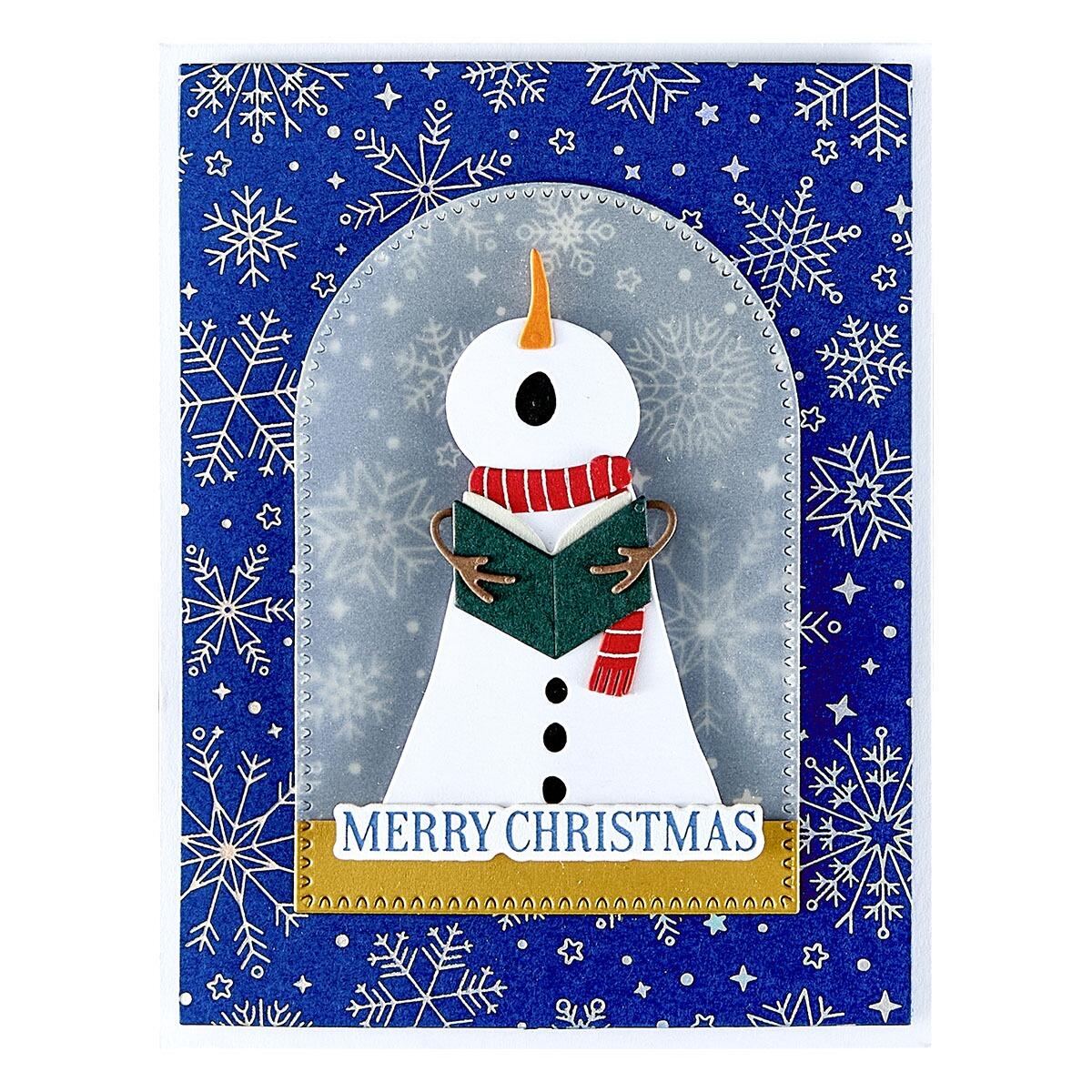 Spellbinders Snowfall Shimmer BetterPress Plate from the Wonderland Collection