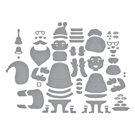 Spellbinders The Clauses Etched Dies from the North Pole Friends Collection by Simon Hurley