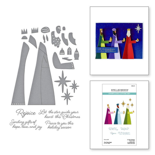 Spellbinders The Three Magi Stamp & Die Set from the Wonderland Collection