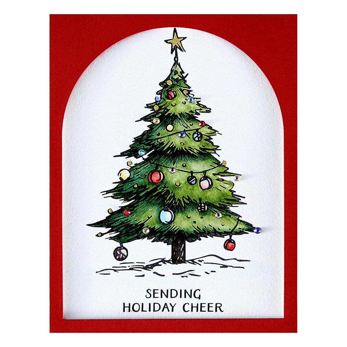Spellbinders Twinkle Bright Tree Registration BetterPress Plates from the Wonderland Collection