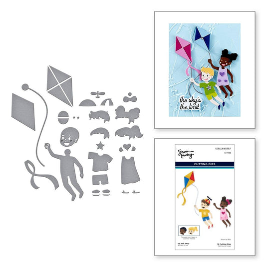 Spellbinders Up and Away Etched Dies from the Sky's the Limit Collection by Simon Hurley