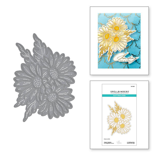 Spellbinders Yana's Daisies Etched Dies from the Yana's Daisies Collection by Yana Smakula