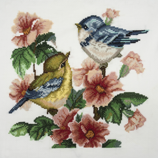 Trimits Bird Large Cross Stitch Kit Completed