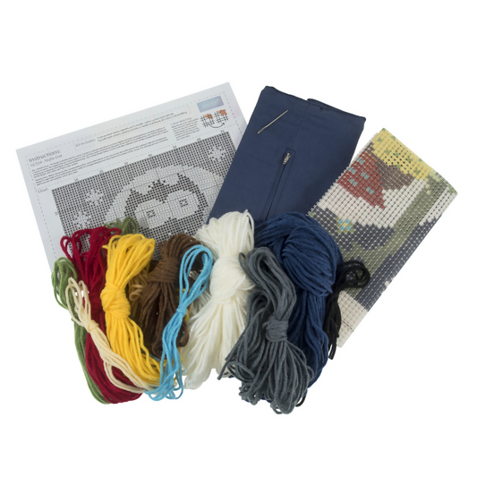 Trimits Cushion Night Owl Cross Stitch Kit Contents