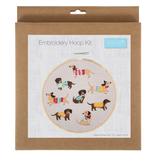 Trimits Dogs Embroidery Hoop Kit