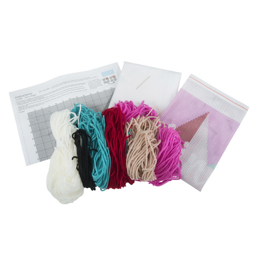 Trimits Shine Bright Half Stitch Cushion Kit Contents