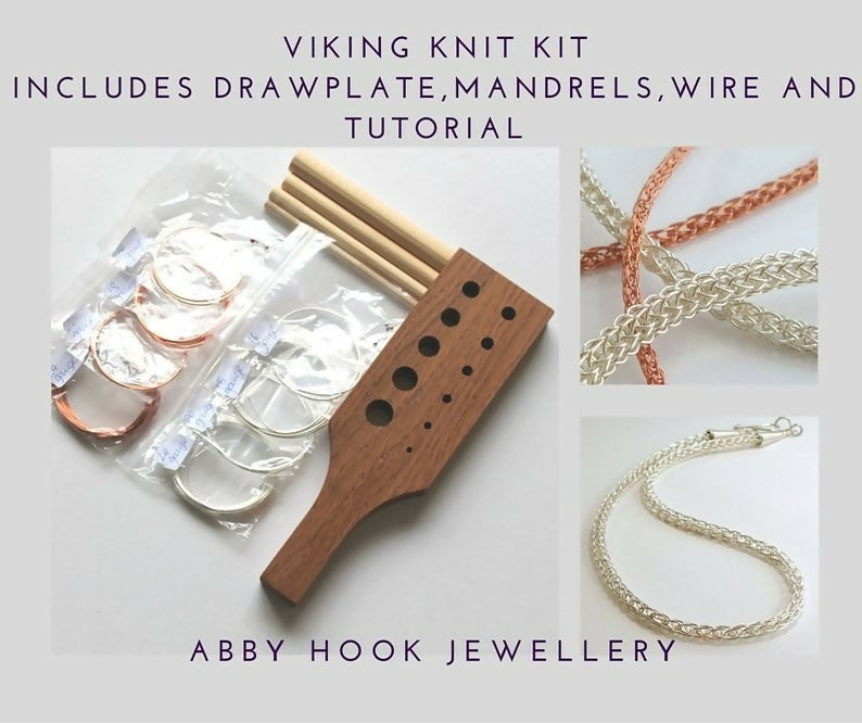 Viking Knit Chain Jewellery Making Kit by Abby Hook