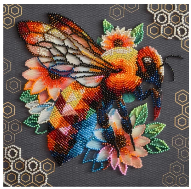Abris Art. Honey Mosaic Beading Kit - CraftSource Market: Craft Supplies & Kits Beading Kit