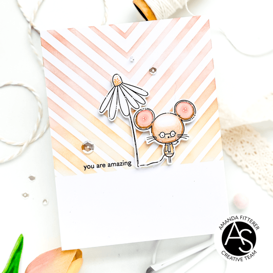 Alex Syberia Designs Chevron Chic Stencil - CraftSource Market: Craft Supplies & Kits Papercraft > Stencils