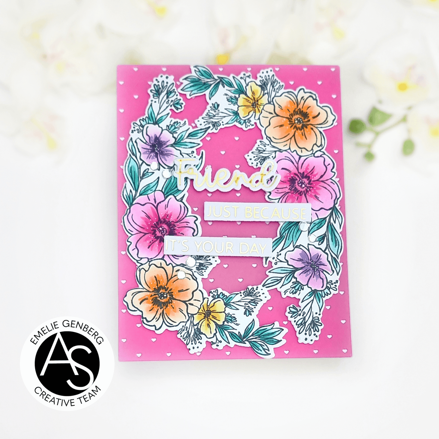 Alex Syberia Designs Friend Hot Foil Plate - CraftSource Market: Craft Supplies & Kits Foiling and Letterpress