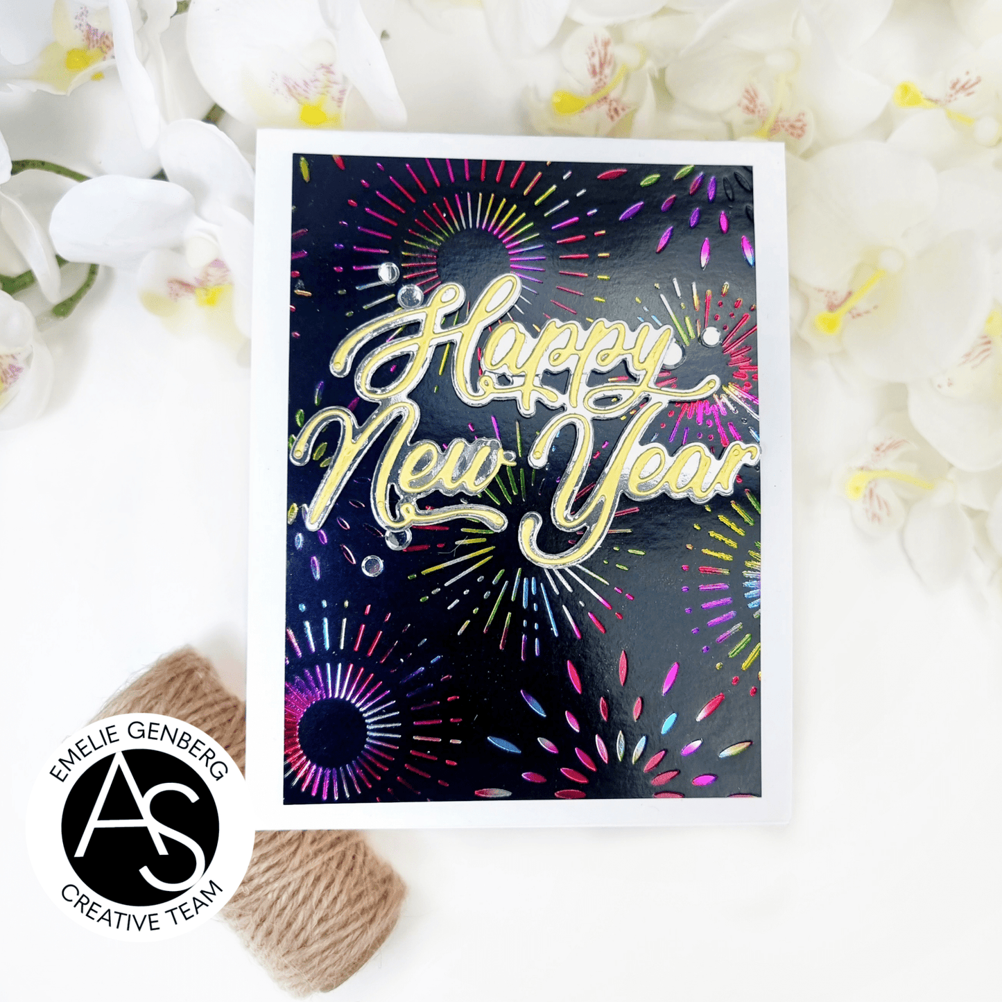 Alex Syberia Designs Happy New Year Die - CraftSource Market: Craft Supplies & Kits Papercraft > Dies > Metal Cutting Dies