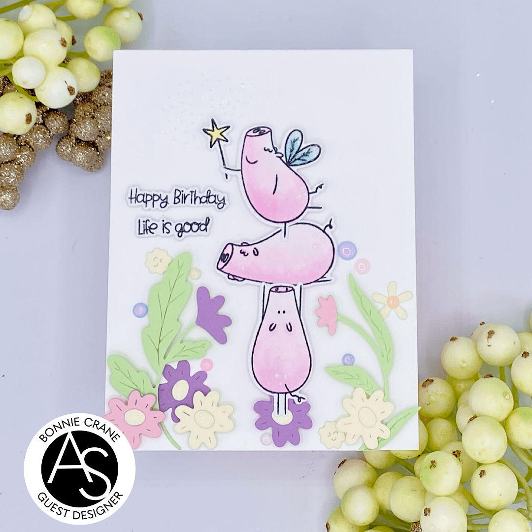 Alex Syberia Designs Hog Happy Day Stamp Set - CraftSource Market: Craft Supplies & Kits Papercraft > Stamps > Photopolymer Stamps