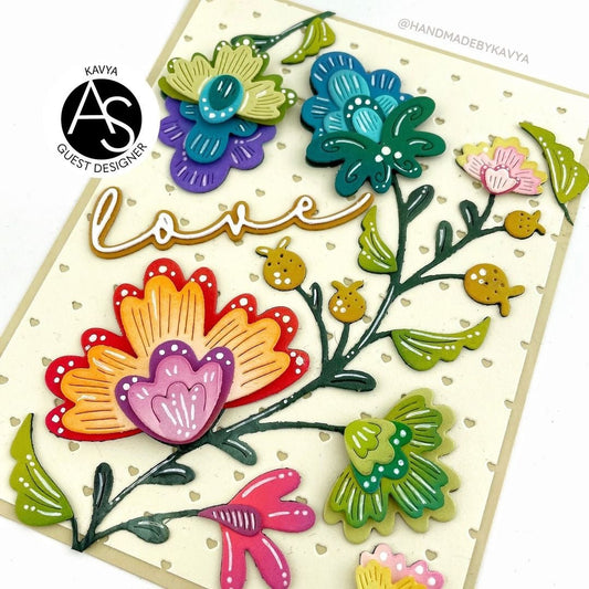 Alex Syberia Designs Love Die - CraftSource Market: Craft Supplies & Kits Papercraft > Dies > Metal Cutting Dies