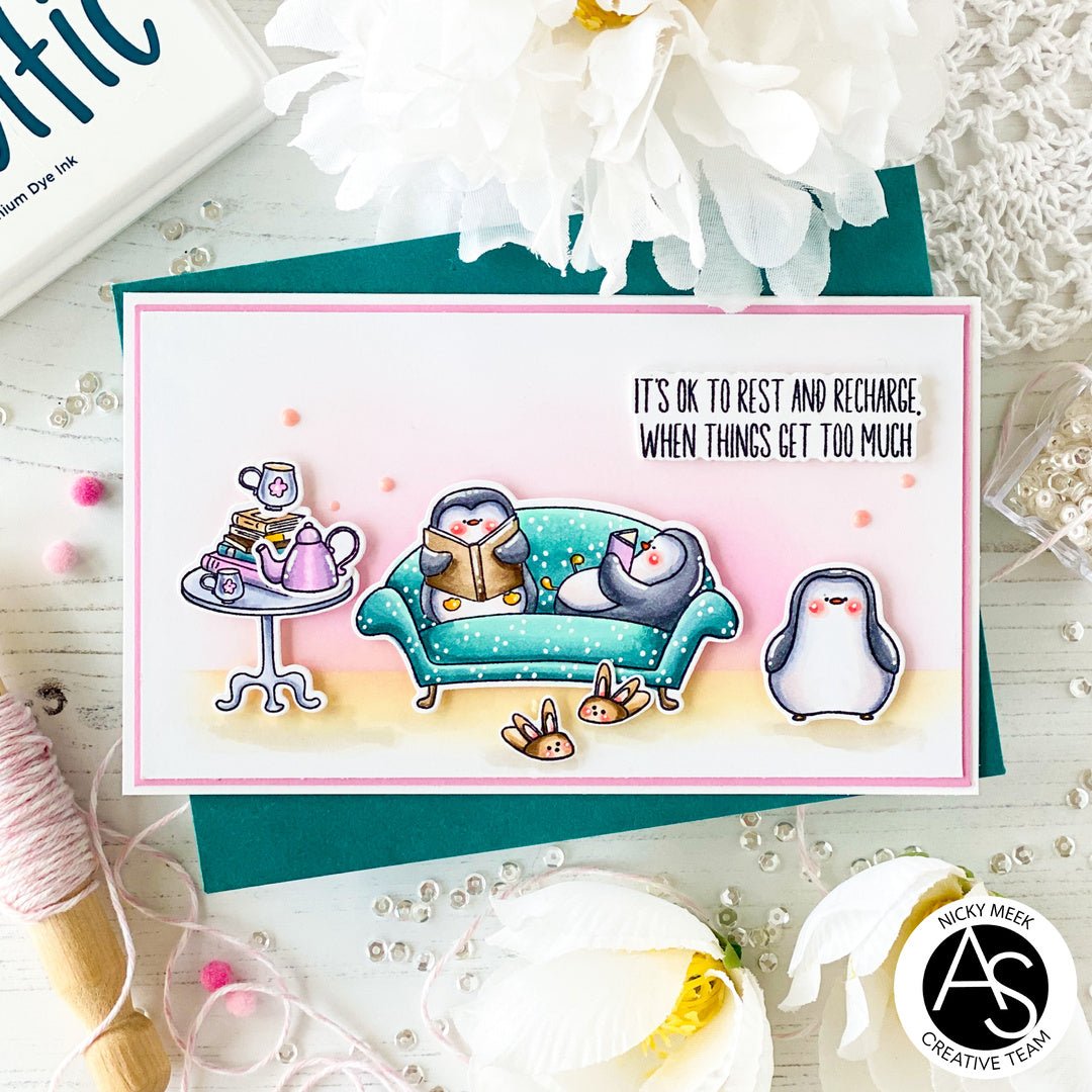 Alex Syberia Designs Smile More Stamp Set - CraftSource Market: Craft Supplies & Kits Papercraft > Stamps > Photopolymer Stamps