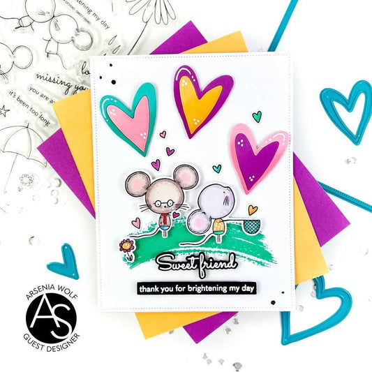 Alex Syberia Designs Sweet Friend Stamp Set - CraftSource Market: Craft Supplies & Kits Papercraft > Stamps > Photopolymer Stamps