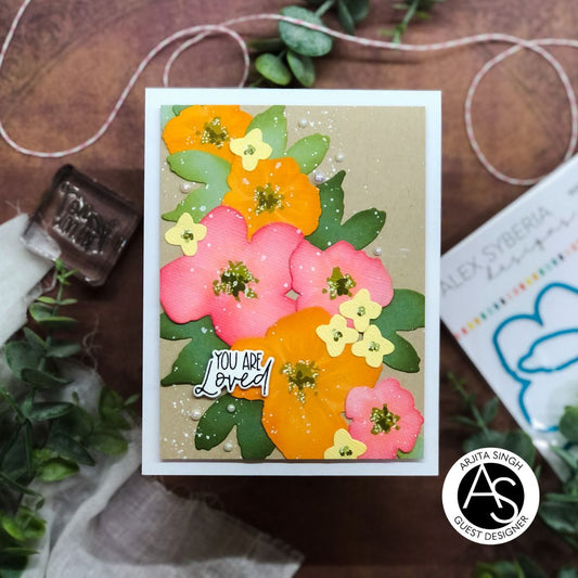 Alex Syberia Designs Watercolour Flowers Die Set - CraftSource Market: Craft Supplies & Kits Papercraft > Dies > Metal Cutting Dies