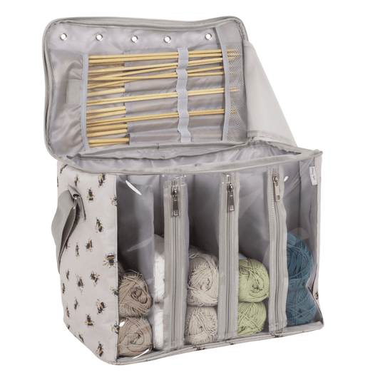 Bee Knitting Bag with Yarn Storage - CraftSource Market: Craft Supplies & Kits Craft Storage