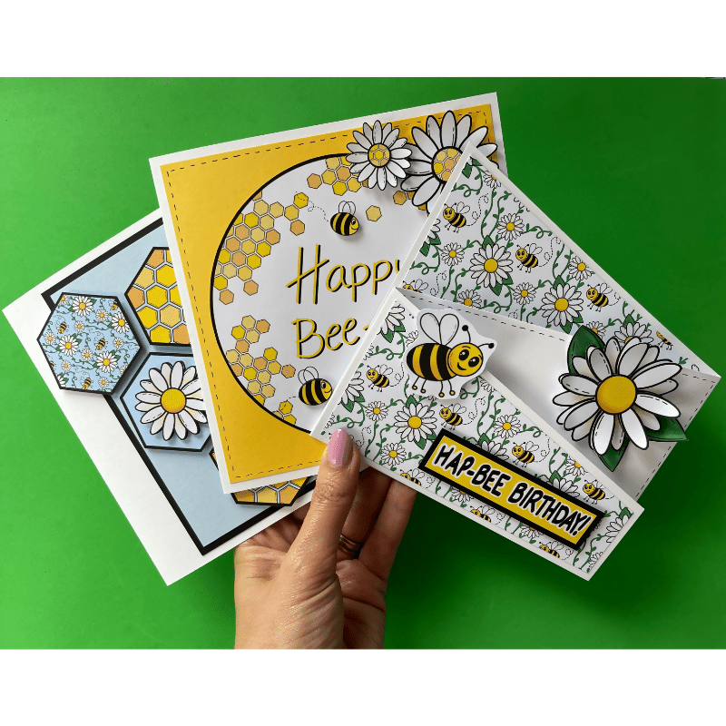 Card Making Kit - Buzzing Birthday - CraftSource Market: Craft Supplies & Kits