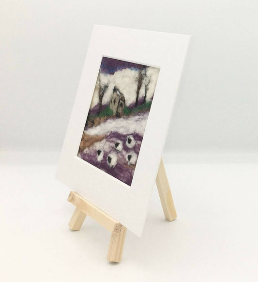 Cottage scene Mini Picture Felting Kit - CraftSource Market: Craft Supplies & Kits