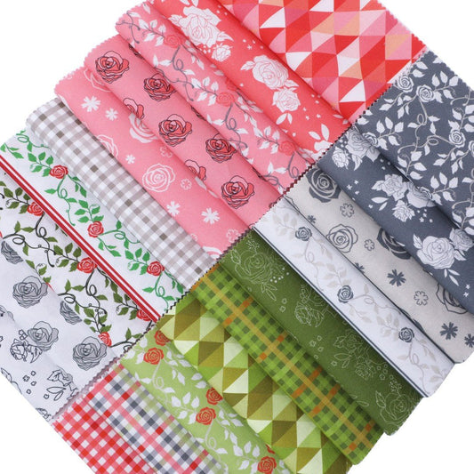 Cotton Fabric: Rose Garden Charm Pack - CraftSource Market: Craft Supplies & Kits Charm Pack