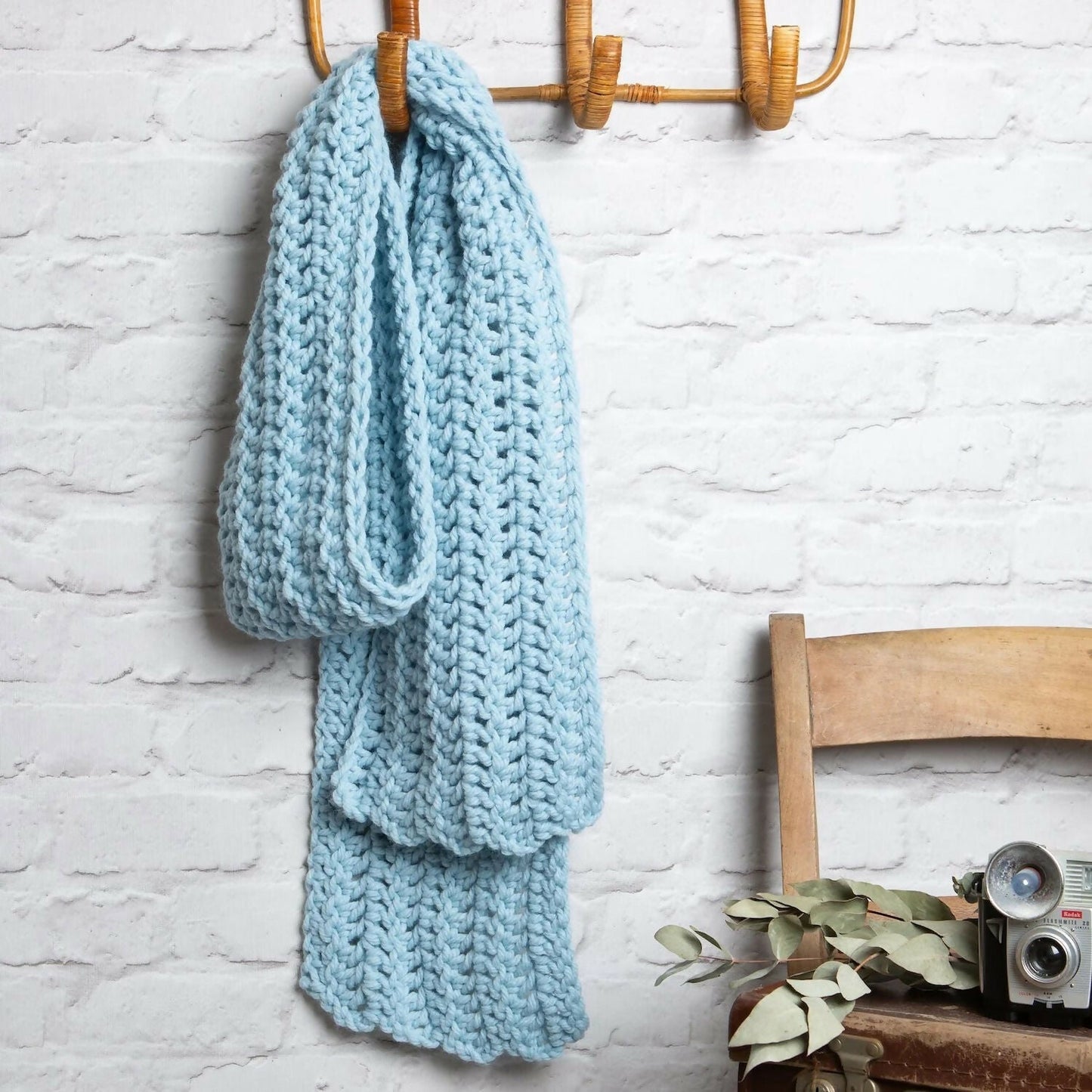Crochet Kit - Beginner Basics Scarf - CraftSource Market: Craft Supplies & Kits Crochet