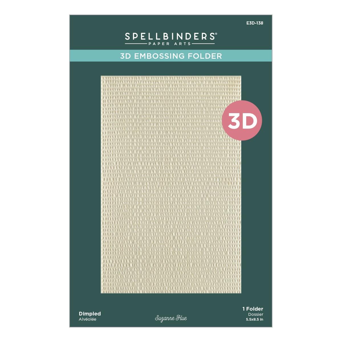 The Spellbinders Dimpled 3D Embossing Folder.