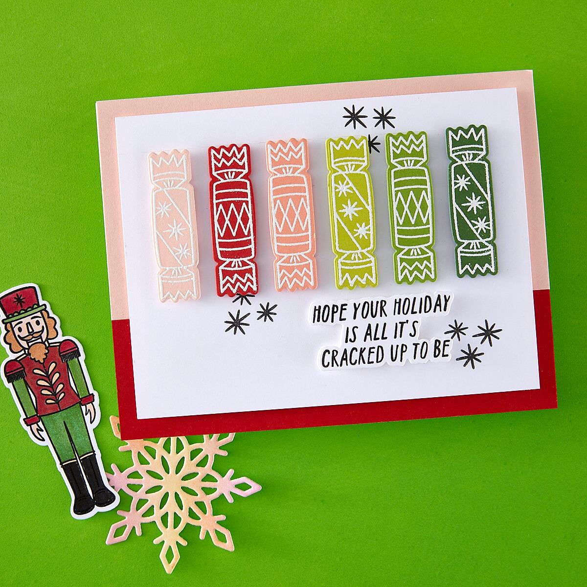Hero Arts A Little Nuts Stamp & Cut Set from the Crackin' Christmas Collection - CraftSource Market: Craft Supplies & Kits Papercraft > Stamps > Photopolymer Stamps
