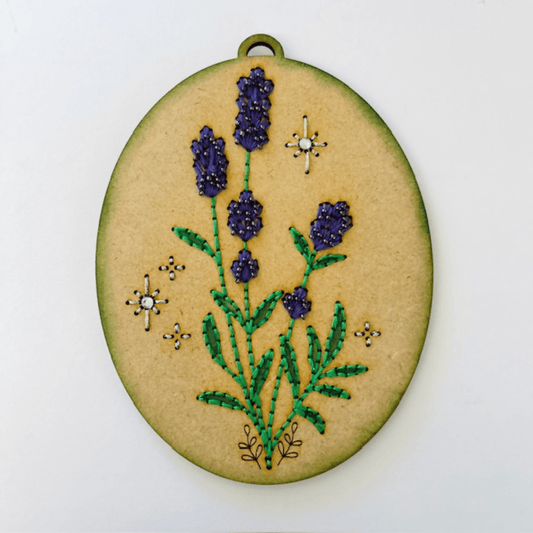 Lavender Embroidery Kit - CraftSource Market: Craft Supplies & Kits Embroidery